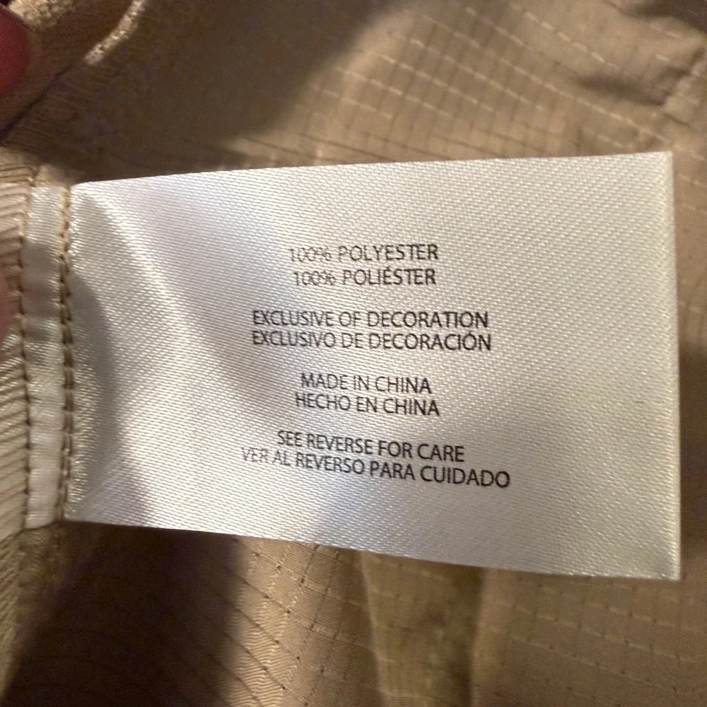 Banana Republic Mens Performance Chino Pants Khaki Tan Ripstop 36x32 Flat Front
